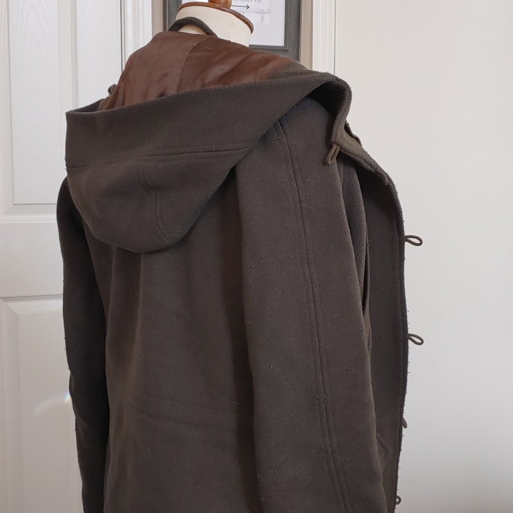 ๐J.Crew Stadium Cloth Nello Gori Wool Coat Hood - Picture 4 of 16